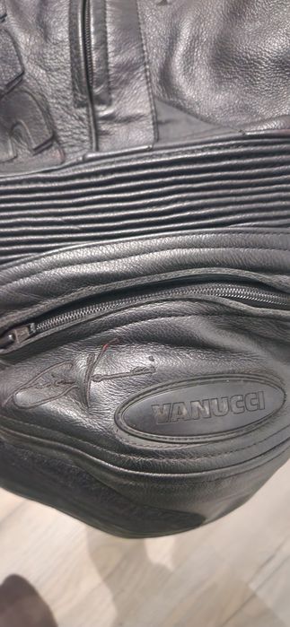 Pantaloni moto piele vanuci