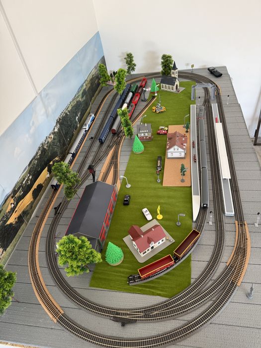 Set sine PIKO A-track cu terasament