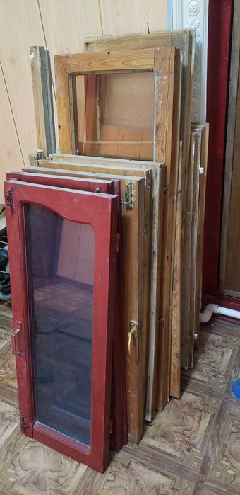 Дераза рама б/у тахта ойна шишалари билан