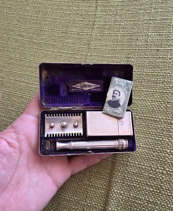 Aparat de Ras Gillette Pocket Edition Anii 1908-1910 Barbierit Classic