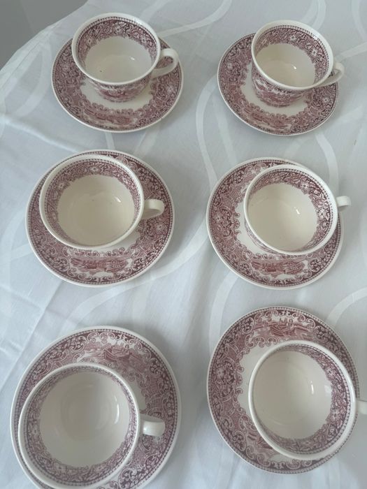 Set 6 cesti cu farfurioare Petrus Regout" Castillo"