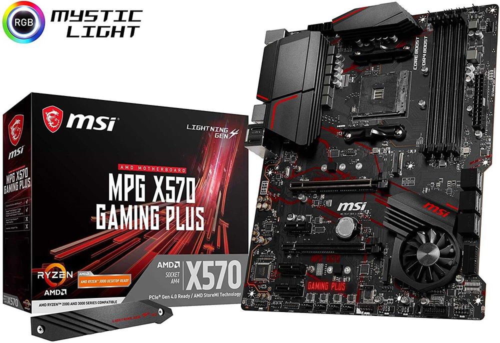 Placa baza MSI MPG X570 Gaming Plus Socket AM4 cutie accesorii cabluri