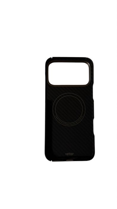 Husa iphone 17 pro max, magsafe, aramid fiber, kevlar, black