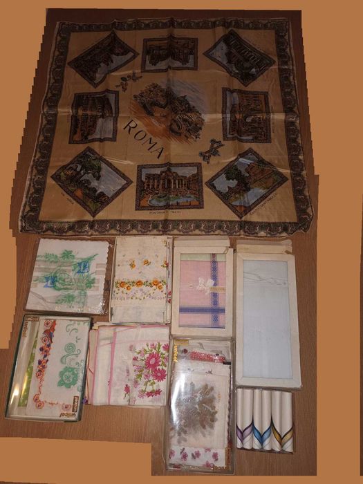 Покривки и кърпи от всякакъв вид, стари и нови, дантелени, платнени