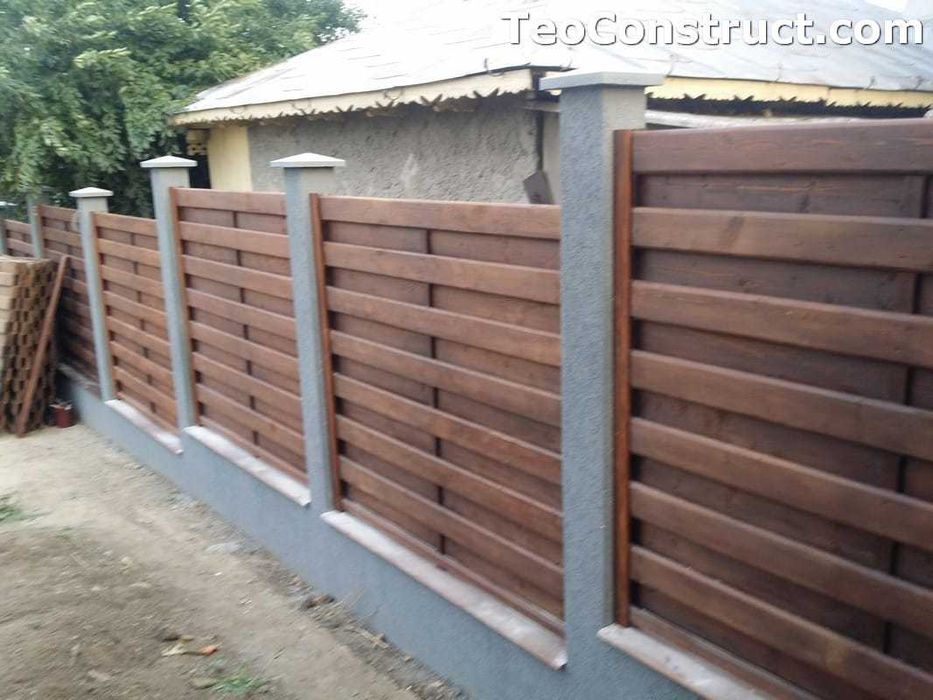 Garduri din panou stil jaluzele, sipca metalica, tabla si alte modele