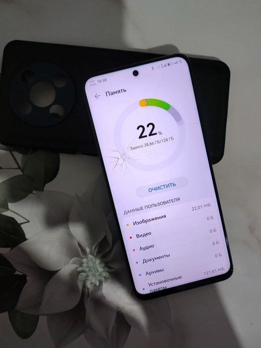 Huawei Nova Y90 128/4+3gb/77% батарея
