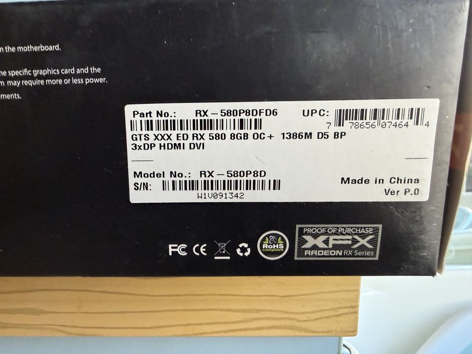 XFX RX580 8GB Radeon