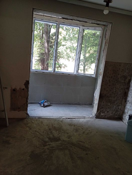 Къртене на баня, комини, подпрозорец, замазка, тухли, бетон