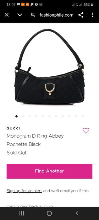 Poșetă GUCCI Monogram D Ring Abbey