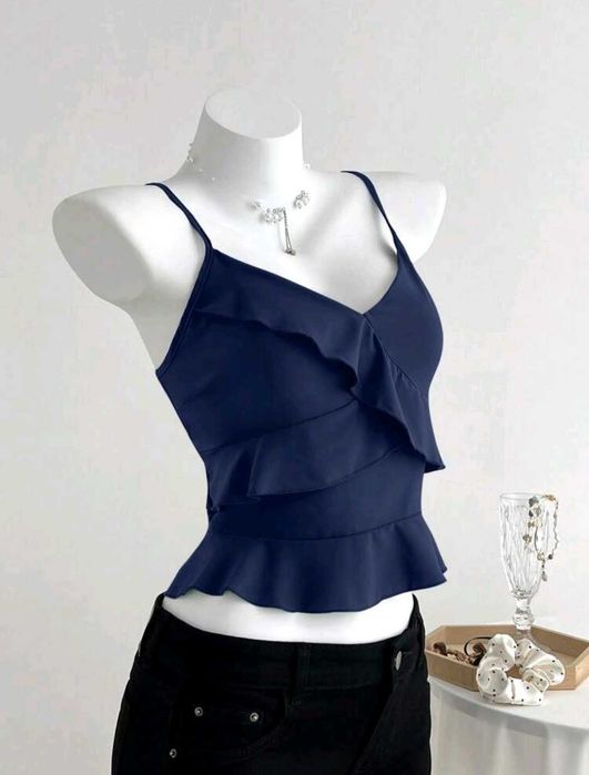 Тъмносин летен топ