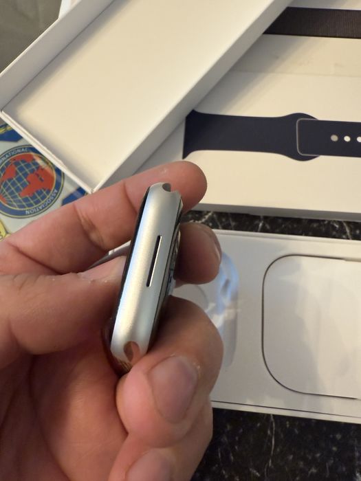 Apple watch seria 9 45 mm silver cellular cutie full