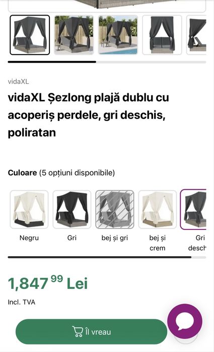 Baldachin terasa/gradina