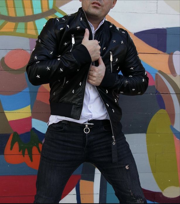 Куртка кожаный для мажорам