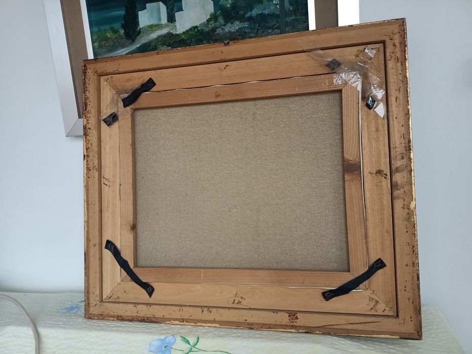 Tablou marină - pictură cu bărci din Italia