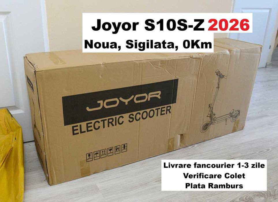 SIgilata, Noua‼️ Joyor S10-SZ 2026‼️ 2 Motoare de 1000W, 2000W, 70 Km/h, Frane Hidraulice, Baterie 60V