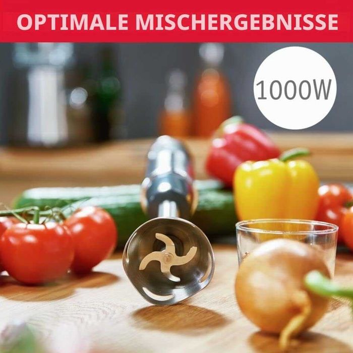 Нов Пасатор Чопър Moulinex DD655810 Quickchef 3 в 1, 3 Аксесоара, 1000 W, 2 години Гаранция