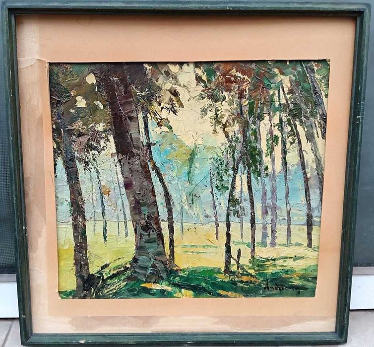 Tablou vechi - Luminis - semnat Andreescu