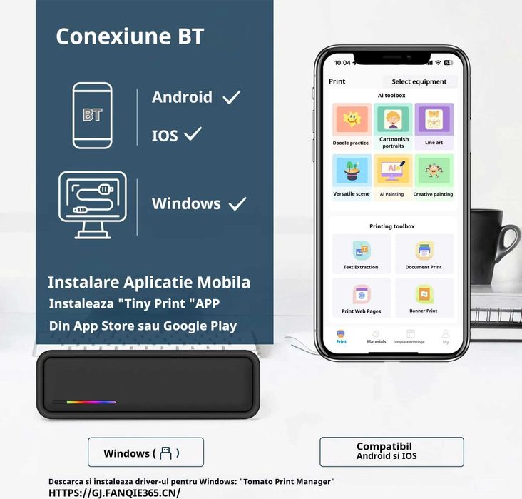 Imprimanta termica portabila A4, VALA X9,