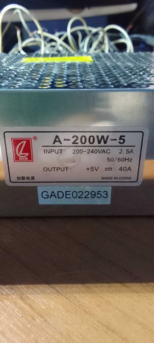 Блок питания 5 вольт 40 ампер