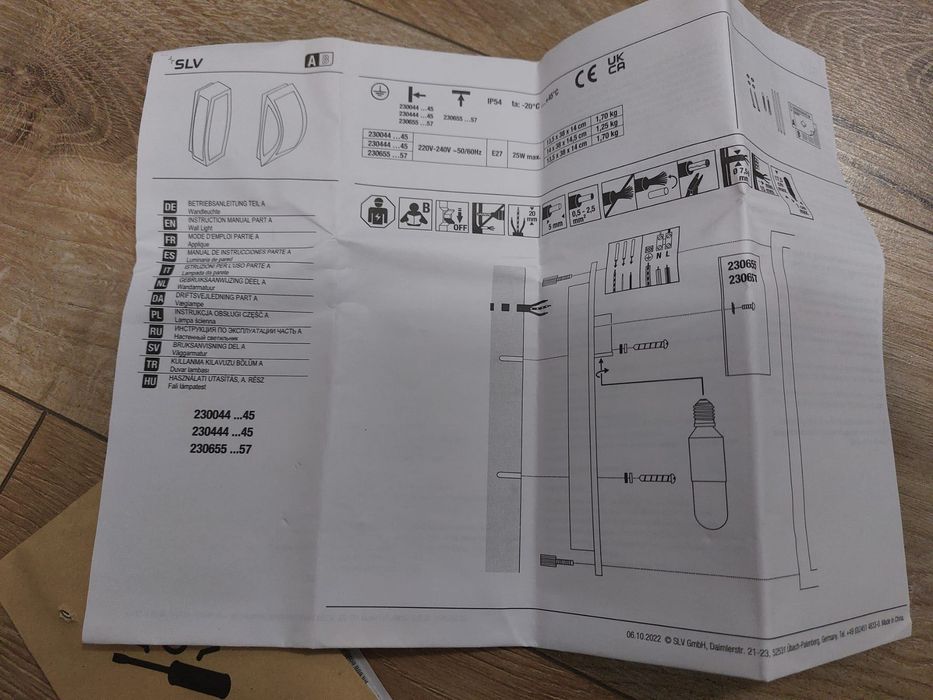 Lampa Exterior SLV Meridian Box,antracit ,E27