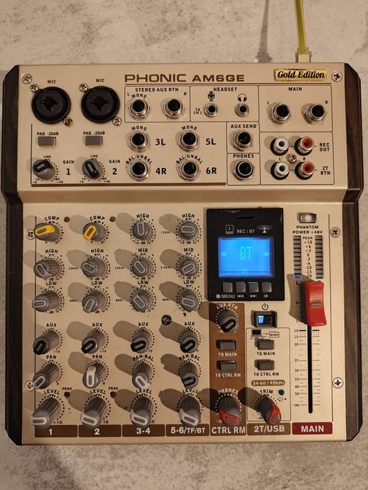 Mixer Phonic AM6GE gold edition