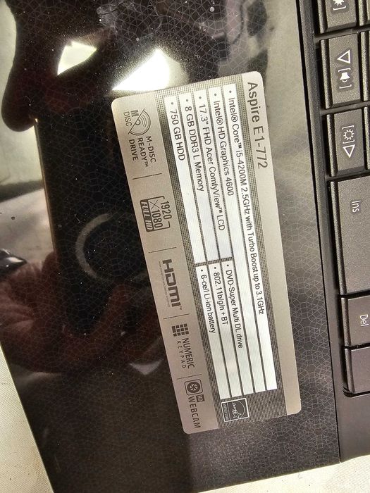 Defect Laptop "17.3 Acer Aspire E1-772
