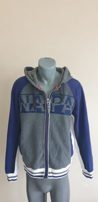 Napapijri Full Zip Hoodie Polartec Mens Size / L ОРИГИНАЛ! ЯКЕ - ПОЛАР