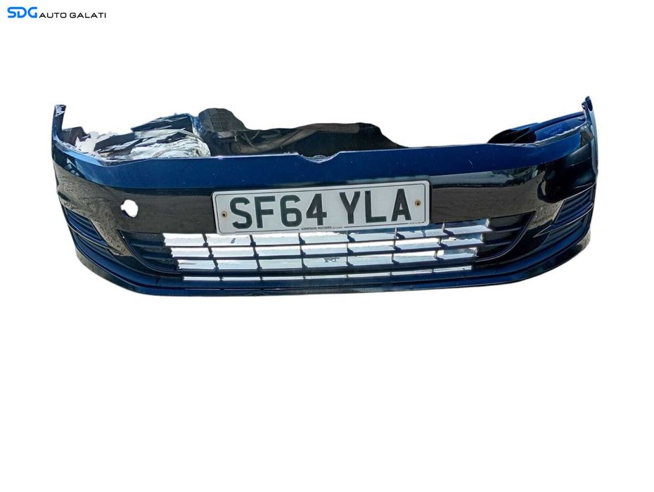 Bara Spoiler Fata Culoare Negru L041 Volkswagen Golf 7 Break Combi 2013 - 2017 Cod 5G0853677 5G0807217BN [LC0520]
