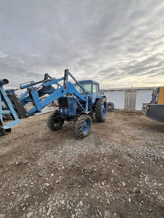 Мтз80 с куном на ходу