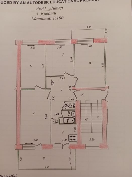 4-4-4  квартира в центре квартал ц-5