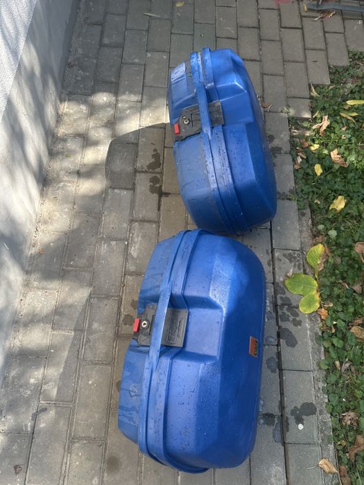 Set sidecase Givi monokey 2x45L albastru