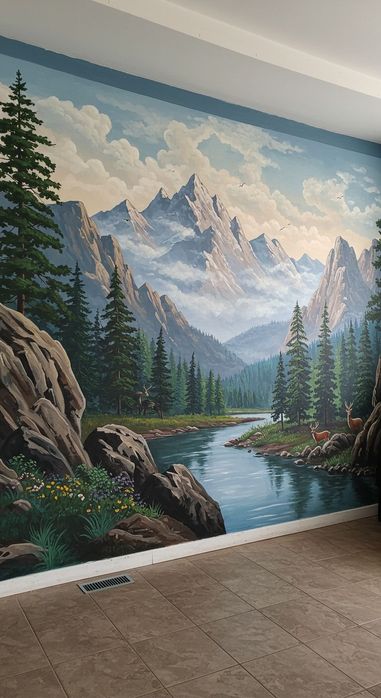 devorlarga rasm chizish. Rassom