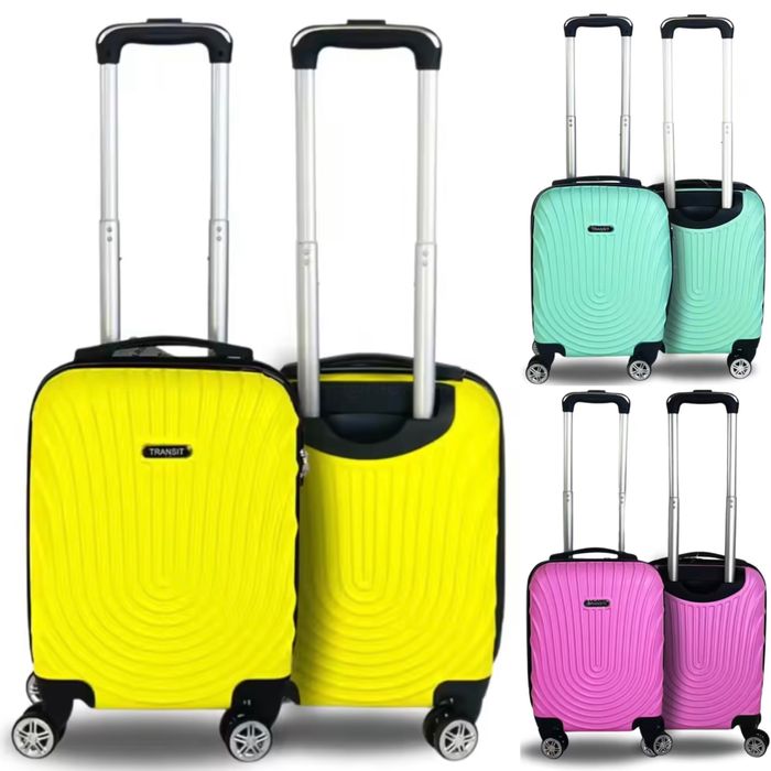 Куфар за ръчен багаж 48x33x21 см | Лек и здрав ABS с , 4 колела 360°