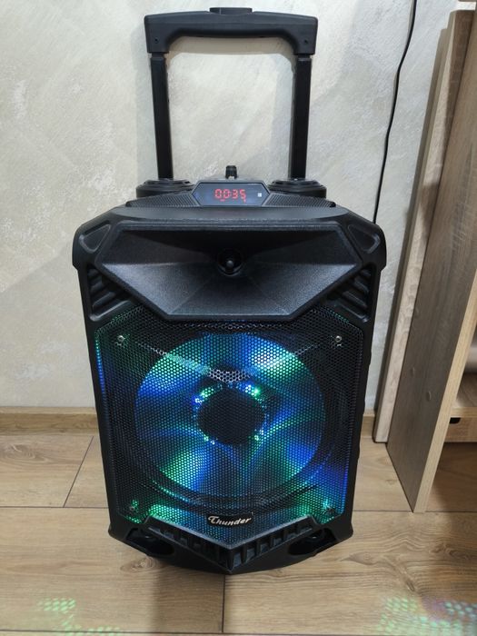 Караоке тонколона Thunder THS-B1201BTW; Bluetooth, FM радио, USB, SD c