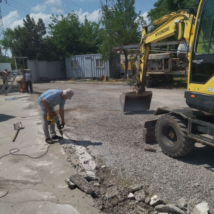 Асфальт килиш ва латок установка