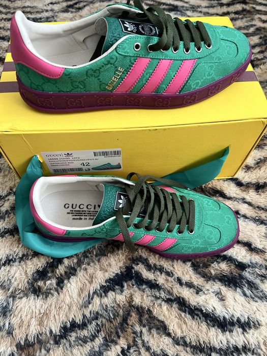 adidas x Gucci Gazelle “Monogram Green”