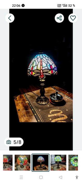 lamp  noi in cutie stil tiffany