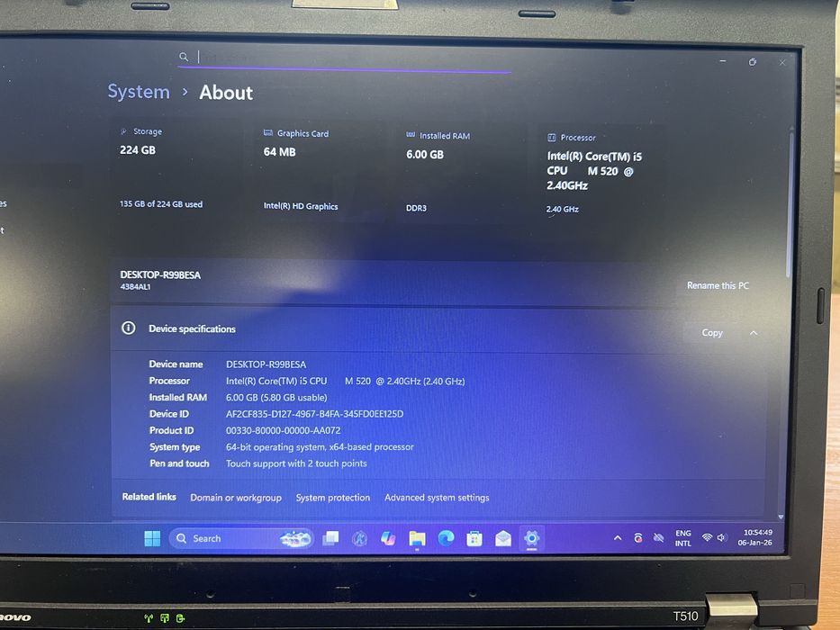 Lenovo Thinkpad T510
