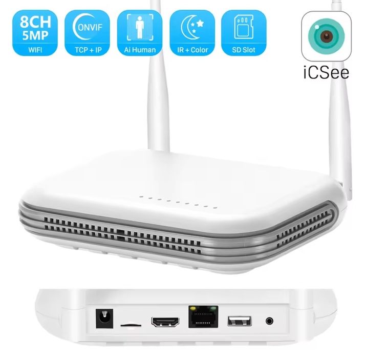 WiFi NVR за 8 безжични камери