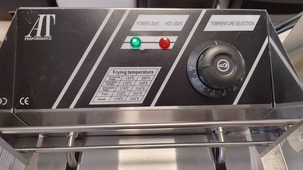 *ПРОМО* Профисионален Електрически Двоен Фритюрник 12 л 5000 W Инокс