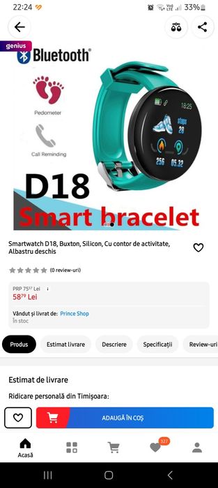 Bratara smart d18