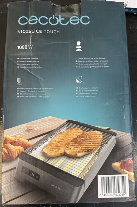 Хоризонтален тостер Cecotec NiceSlice Touch