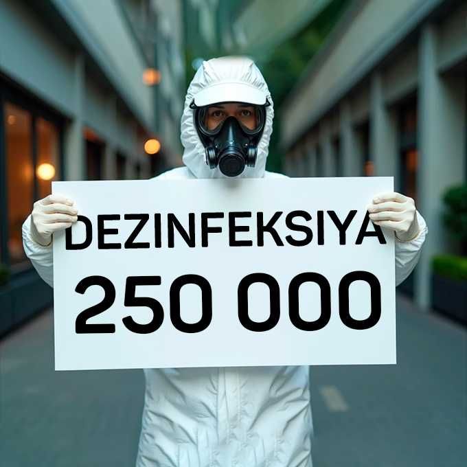 250 000 сум Дезинфекция. tarakan klapa burga Dezinfeksiya Дезинфекция