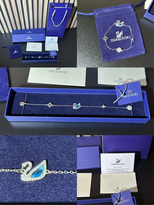 Нова Дамска Гривна Swarovski Dazzling Swan bracelet с пълна опаковка и документация