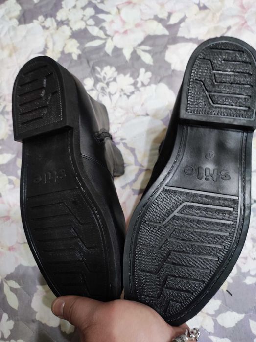 Кожени ботуши от естествена кожа - мъжки - 41 номер