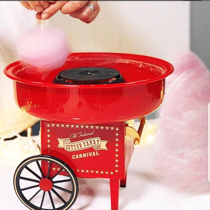 Aparat electric de facut vata de zahar culoare Rosu