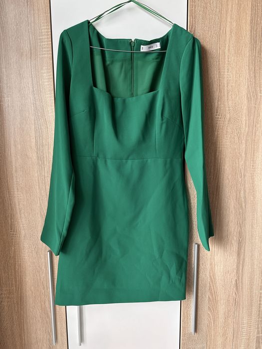 Къса зелена рокля Манго