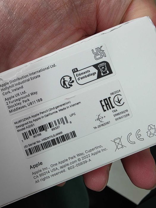 Stylus Apple Pencil Pro 2024