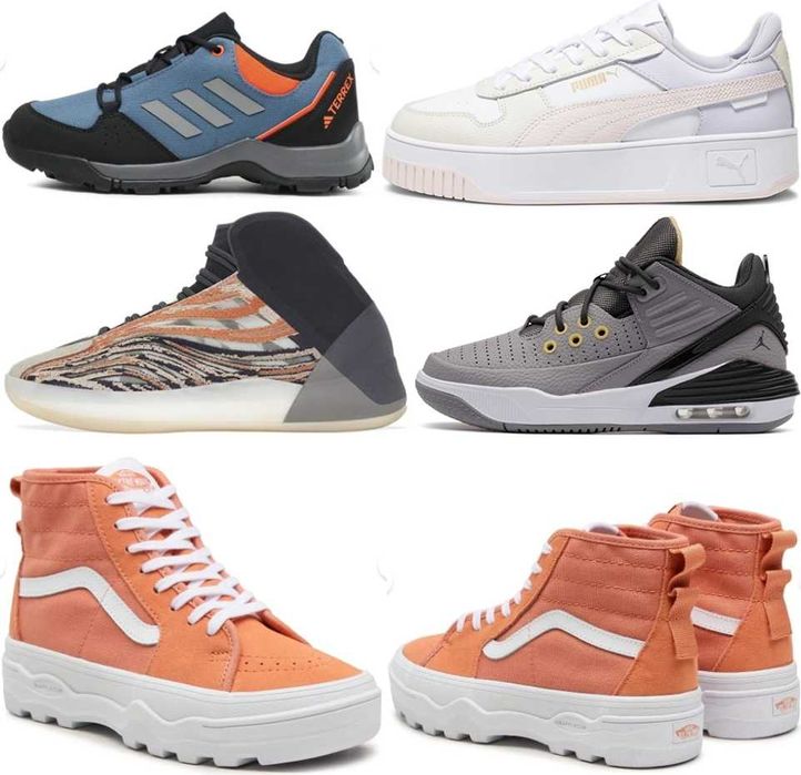 Puma 39 н., Adidas 38 2/3 н., 39 1/3 н.,Vans 38.5 н.,Nike 39 н.