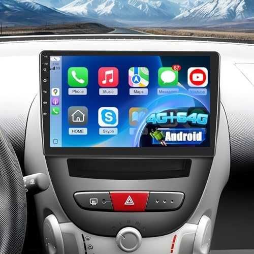 Нова 10 инча Android мултимедия Peugeot 107 / Citroen C1 4+64G CarPlay